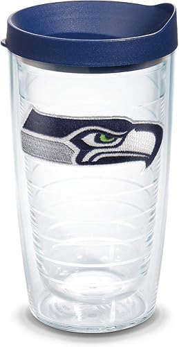 Tervis NFL Seattle Seahawks - Primary Logo Made in USA Double Walled Insulated Tumbler Travel Cup Keeps Drinks Cold & Hot, 16oz, Classic