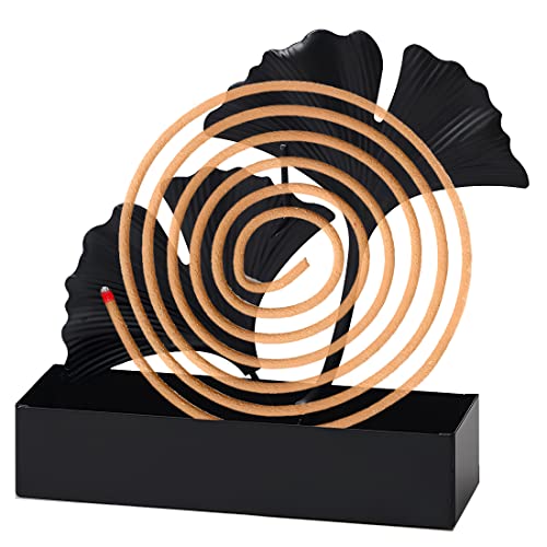 Mosquito Coil Holder Iron Coil Incense Burner, Retro Portable Mosquito Incense Burner For Home And Camping Outdoor (Black) #TOP6