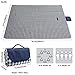 PUPOPIK Outdoor Picnic Blanket, XL Foldable Waterproof Sand Beach Mat, Extra Large 80x80in for Beach Camping Hiking Travel Family Concerts Portable Beach Blankets（Darke Blue）