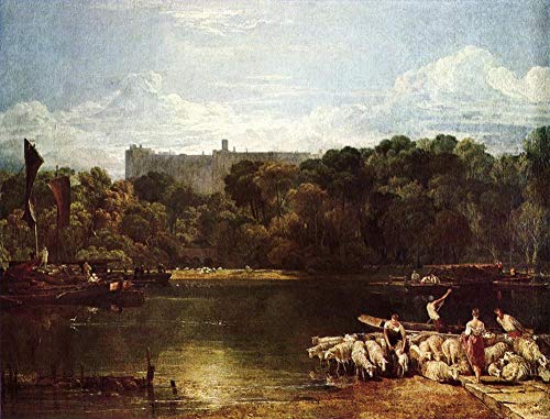 Peinture à l'huile de Turner fait main par un professeur pour salon chic