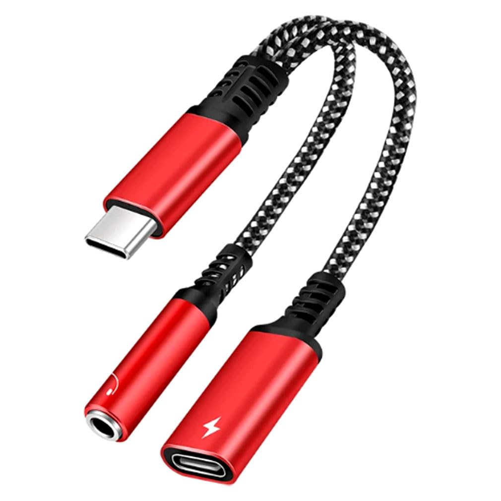 タイプc 変換器 USB C イヤホンジャック 変換ケーブル 赤色 Amazon | イヤホン変換ケーブル レッド USB Type-C(オス)から