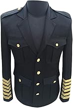Men's Suits Captain Uniform Blazer Jacket Party Show Prom Stage Cosplay Dinner Dress Coat