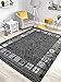Price comparison product image Trend Black Grey Border Design Rug. Available in 8 Sizes (235cm x 320cm)