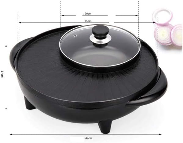 Olla eléctrica con control de temperatura, 1.8L, 1700W, color negro miniatura 3