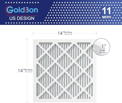 14x14x1 MERV 11 에어 필터 6팩 HVAC 용광로용 — 사진 2