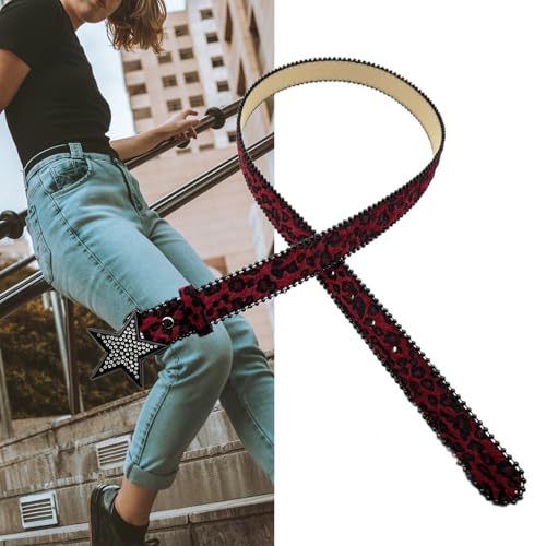 Versatiles Leopards Print Waist Belt Casual Business Waist Durability For Styles Enthusiasts PU Leather Belt3