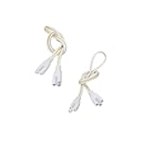 YCSSSD 4 Pack T5 T8 Led Lamp Connecting Wire Extension Light Cord Connector 3 Prong Tube Light Fixture LED Linkable Cord Double End Connector Cable Power Extension Wire 50CM.