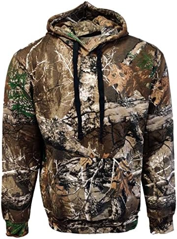 Mens Jungle Print Pullover Hoody Hoodie Camo Camouflage Fishing Hunting Jacket