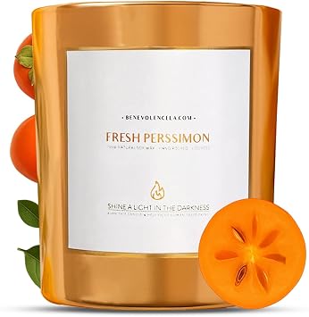 Scented Candles Soy Candles, Fresh Persimmon