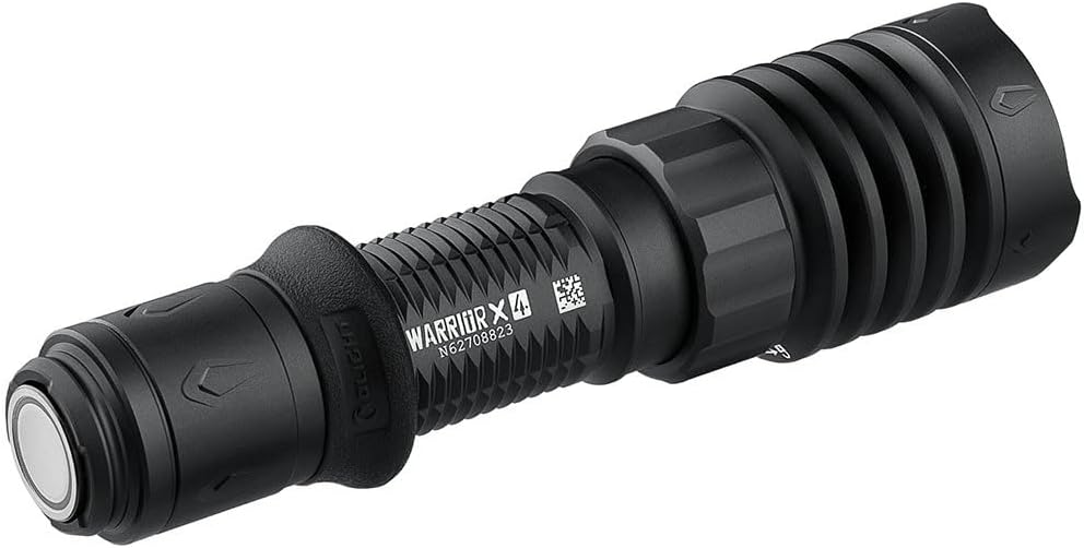 Olight Warrior X 4 Tactical LED Flashlight, Matte Black