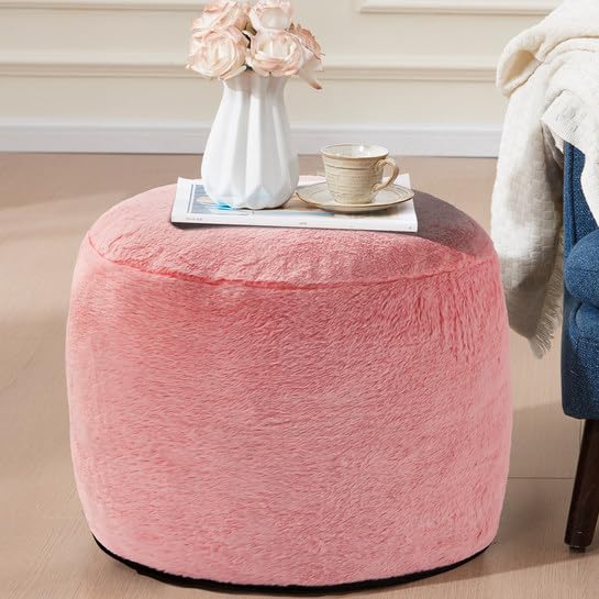 Foot Ottoman 20"x15" Small Automan Foot Rest Pouf Ottoman Cover R...