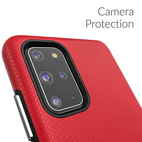 Image of Crave for Samsung Galaxy S20 Plus Case, Shockproof Protection Dual Layer Case for Samsung Galaxy S20 Plus 5G (6.7 inch) - Red
