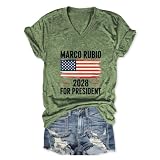 QOSAUEA Marco Rubio 2028 Shirt Republican Election T Shirt Campaign Shirt