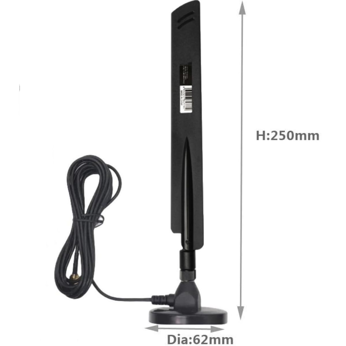 2X 4G/5G External Magnetic Antenna - 12 dBi Loaded Coil with TS9 Connectors Compatible with AT&T Nighthawk, Verizon Jetpack, Cradlepoint, MoFi, Digi, Sierra