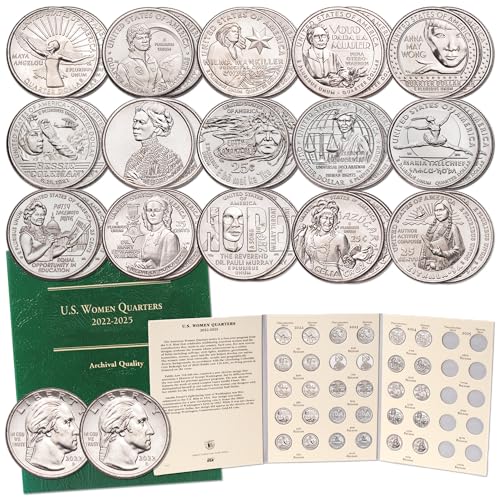 2022-2024 P&D Women's Quarter Coin Set with Folder (30 Coins)