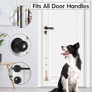 Canine Doorbells, Canine Doorbells for Potty Coaching, Adjustable Hanging Door Bell with 9 Bells Canine Bells to Go Exterior for Small Medium Massive Canine (Nature) Canine Doorbells, Canine Doorbells for Potty Coaching, Adjustable Hanging Door Bell with 9 Bells Canine Bells to Go Exterior for Small Medium Massive Canine (Nature)
