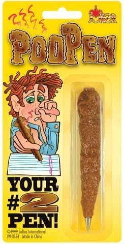 Fake Poo Turd Pen ususual interesting funny weird joke boys toy novelty gag fun