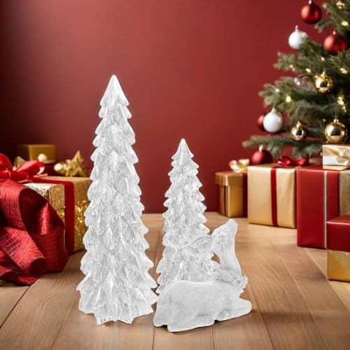 Centro de mesa rústico navideño de resina ideal para regalar en decoración de fiestas 6