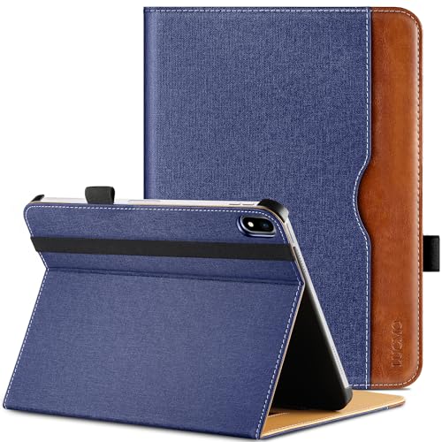Étui iPad 11e/10e génération porte-crayon housse protection bleu LUCMO 11 10,9