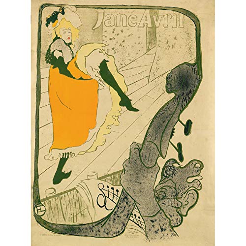 Amazon.com: Toulouse-Lautrec Jane Avril Can-can Dancer Advert