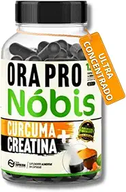 O. Pro N Cúrcuma + Creatina Premium 100% Natural 500mg 120 Cápsulas
