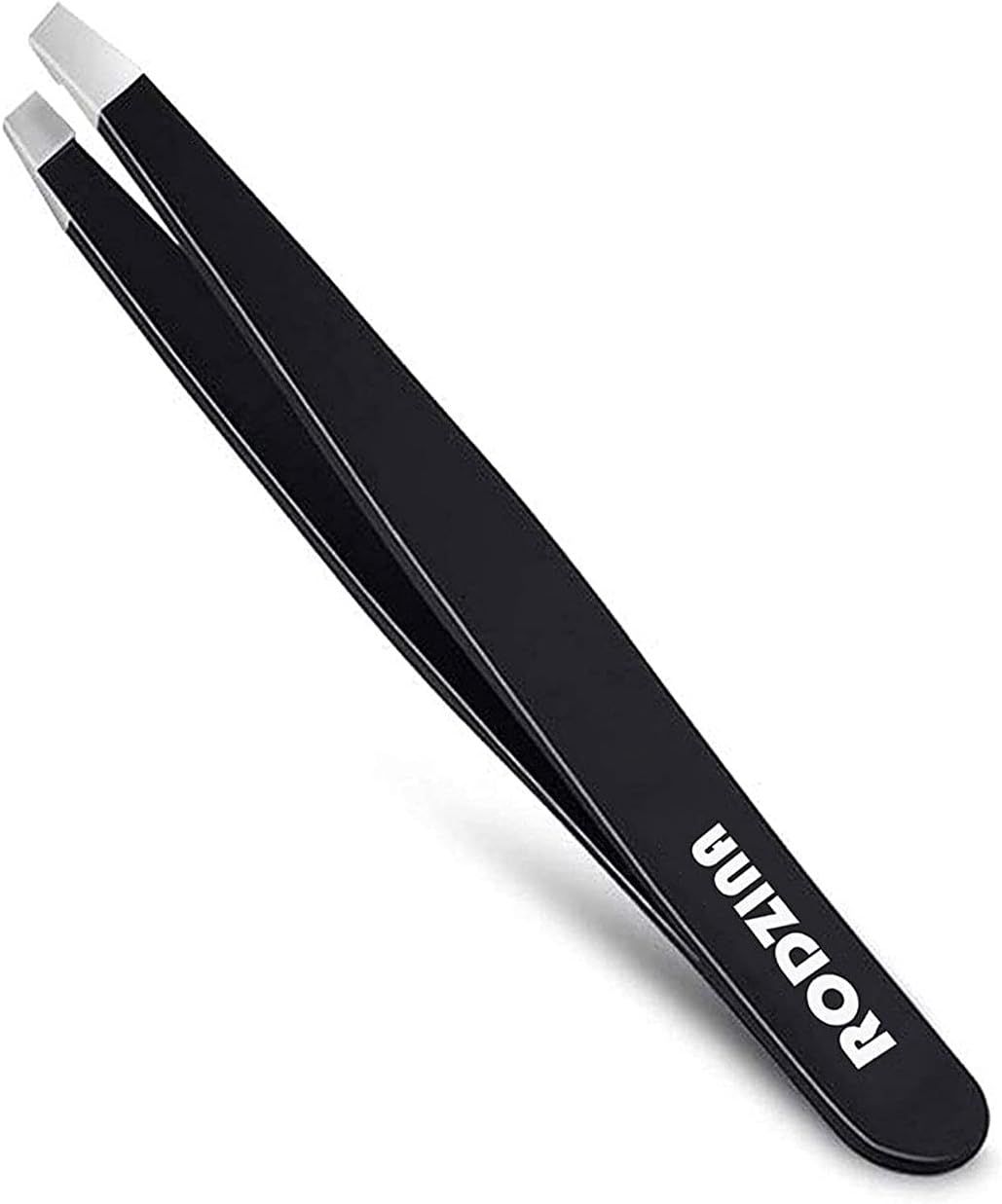 RodzinaProfessional Eyebrow Tweezers Slanted Tip Precision Hair Tweezers for Women & Men Best Stainless Steel Tweezer for Plucking Chin Facial Ingrown Hair