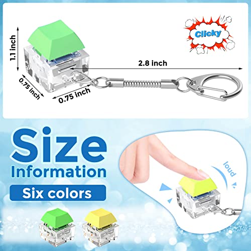 Fidget Keyboard Toys,2Pcs Keyboard Keychain Stress Relief Toys for Adults and Kids,Finger Keyboard Keychain Fidget Clicker Toys,Executive Desk Toys,ADHD Toys,Adult Gifts