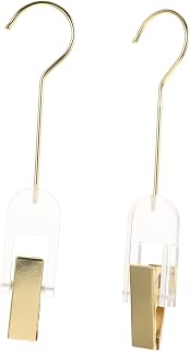Levemolo 2pcs Non-Slip Coat and Sock Clips Boot Hangers for Closet Heavy Duty Garment Clips Hooks