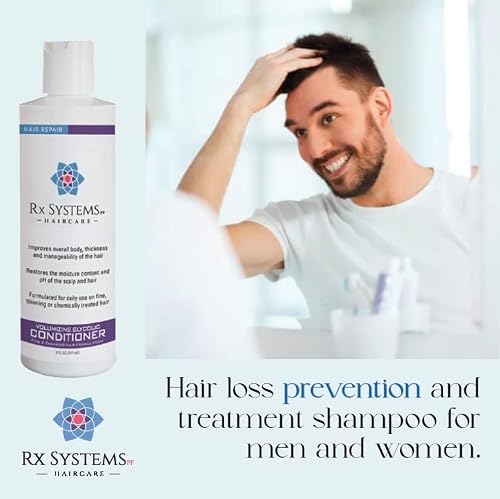 Pharmacy Grade Hair Growth Conditioner For Men And Women From Rx Systems | Stops Thinning While Strengthening Vitality And Thickening Hair | Ph Balanced | Treats Hair Loss #TOP2
