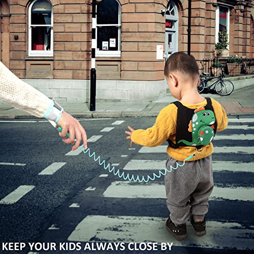 3 in 1 Baby Toddler Leash, ELONGRIVER Anti Lost Wrist Link Child Leash for Walking Safety Harness Leash Backpack for Toddlers - Thumbnail 5