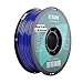 eSUN 3D 3mm PETG Solid Blue Filament 1kg (2.2lb), PETG 3D Printer Filament, Actual Diameter 2.85mm +/- 0.05mm, Solid Opaque Blue