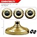 ANLEY Floor Stand Base For Indoor Flagpoles, Compatible with 1.3 Inch, 1.1 Inch and 0.9 Inch Diameter Flag Pole - Gold