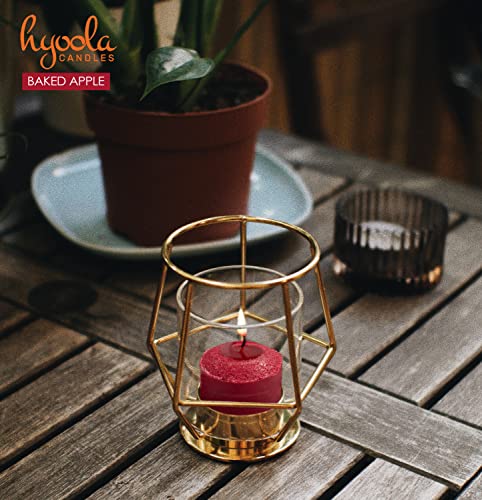 Hyoola Scented Votive Candles - Baked Apple Votive Candles -12 Hour Burn Time - 9 Pack - European Made #TOP6