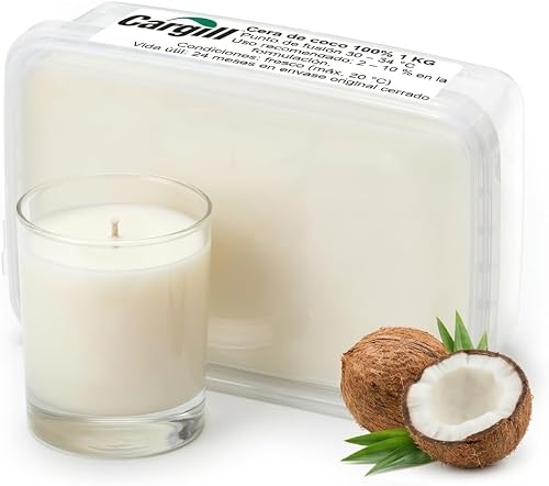Cera de coco 950g 100%. Para velas, velas de masaje