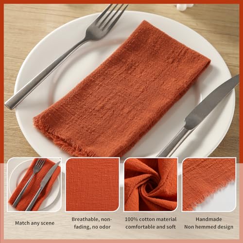 Servilletas de Tela hechas a mano, 17 x 17 pulgadas, pack de 12 miniatura 4