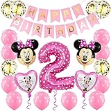 【Kit de decoración de fiesta de Minnie】 Este lindo pero poco tradicional globo de cumpleaños es una manera perfecta de decorar tu hogar. El diseño divertido y festivo agregará un toque de alegría y creatividad a la decoración de su hogar durante esta temporada navideña.