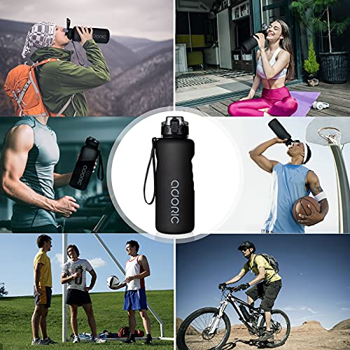 Adoric Trinkflasche Auslaufsicher Wasserflasche 1,5L BPA Frei Große Sportflasche aus Tritan Leicht Nachhaltig für Sport… - Image 7