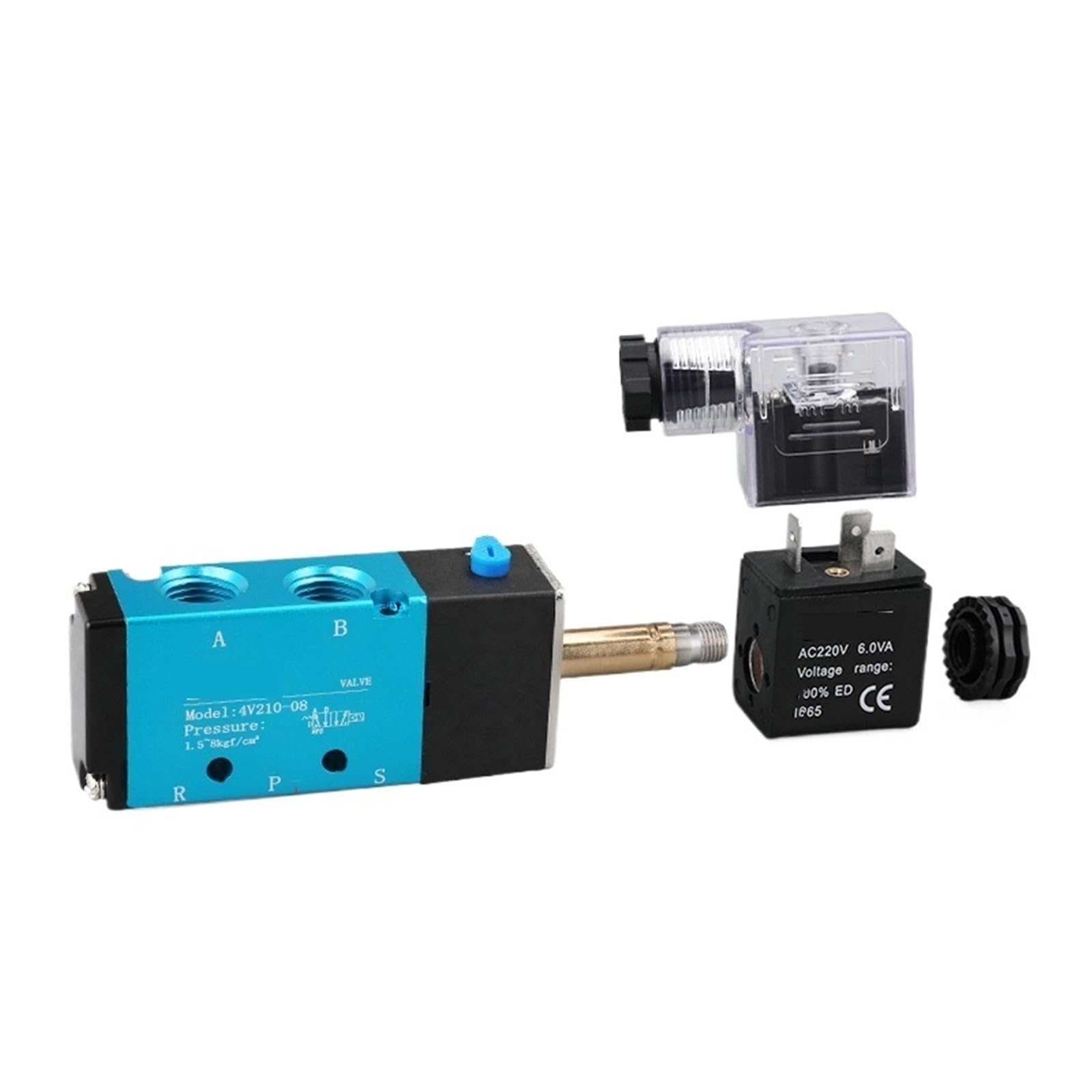 Distributeur pneumatique 4V210-08 monostable 5/2 pour tuyau de 12mm