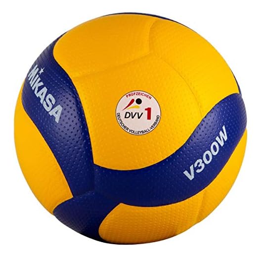 MIKASA Pallone Volley Gara V300W, Unisex Adulto, Blu/Giallo, 5