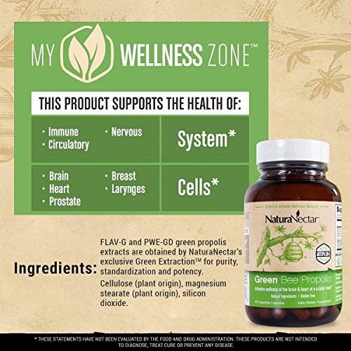 NaturaNectar Green Bee Propolis - NSF Contents Certified – Premium Brazilian Propolis - Image 6