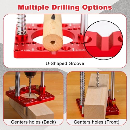Bohrständer & Bohrmaschinenständer, tragbare Bohrhilfe für präzises Bohren in mehreren Winkeln, mit verstellbarem Spannfutter & Klemme, kompatibel mit 1,5–13 mm Bohrern