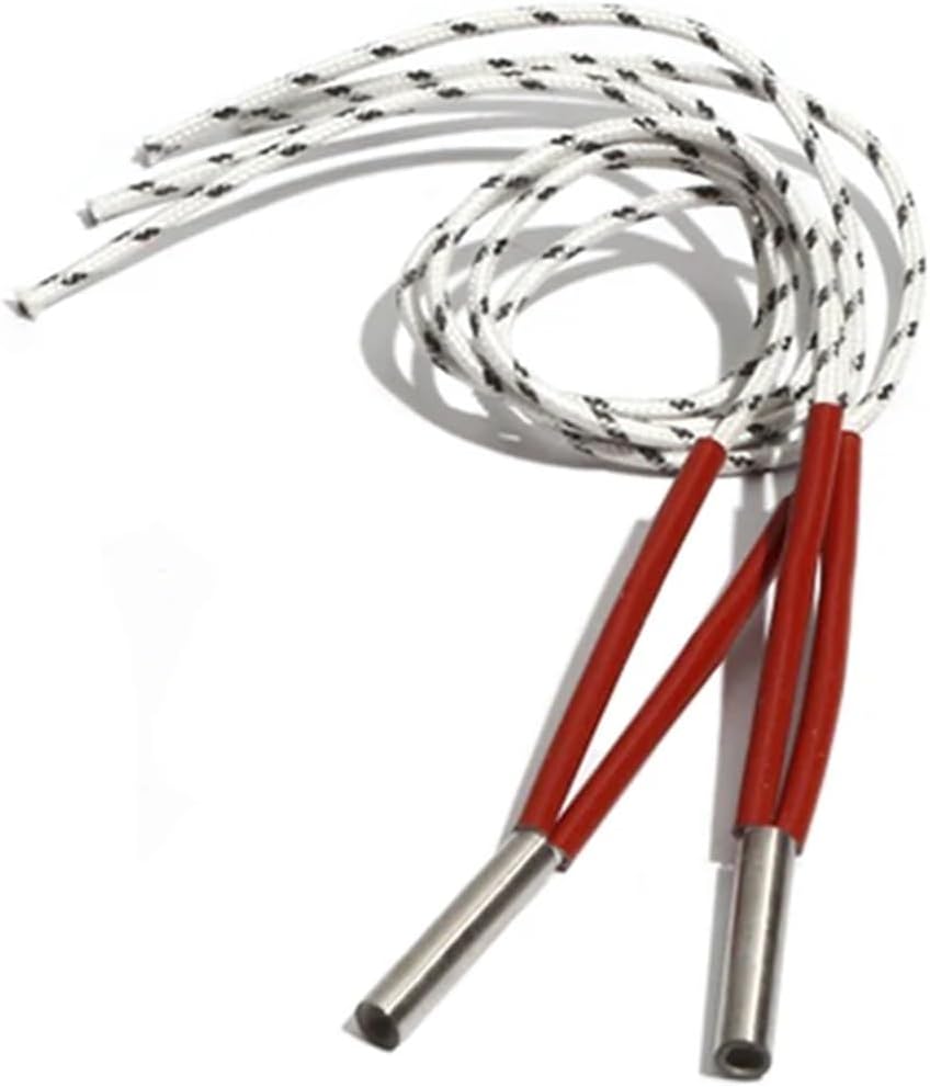 Cartridge Heaters 5PCS 6mm 38~48mm 316SUS Single-End Cartridge Heater 110V/220V/380V 90W/100W/110W Heating Element for Water(110V,110W 6x48mm(DXL))