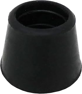 Shepherd 24 Pack Non-Slip Round Rubber Leg Tip Floor Protectors – 7/8" Inner Diameter for Chairs, Stools & Tables - Reduce Noise & Prevent Scratches – Black