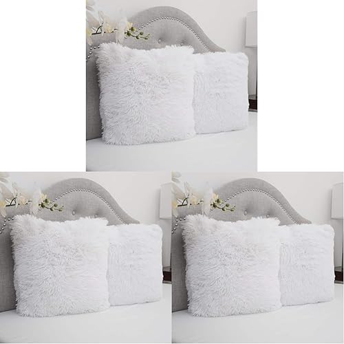 Vista 5 de Almohada de la marca Sweet Home Collection de piel sintética, suave y cómoda Negro