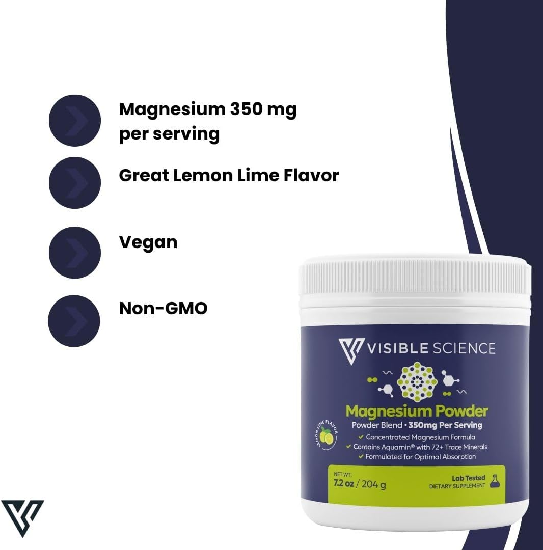 Magnesium Powder – Calm Support for Muscles, Mood & Sleep, 204 Grams, 1 Jar