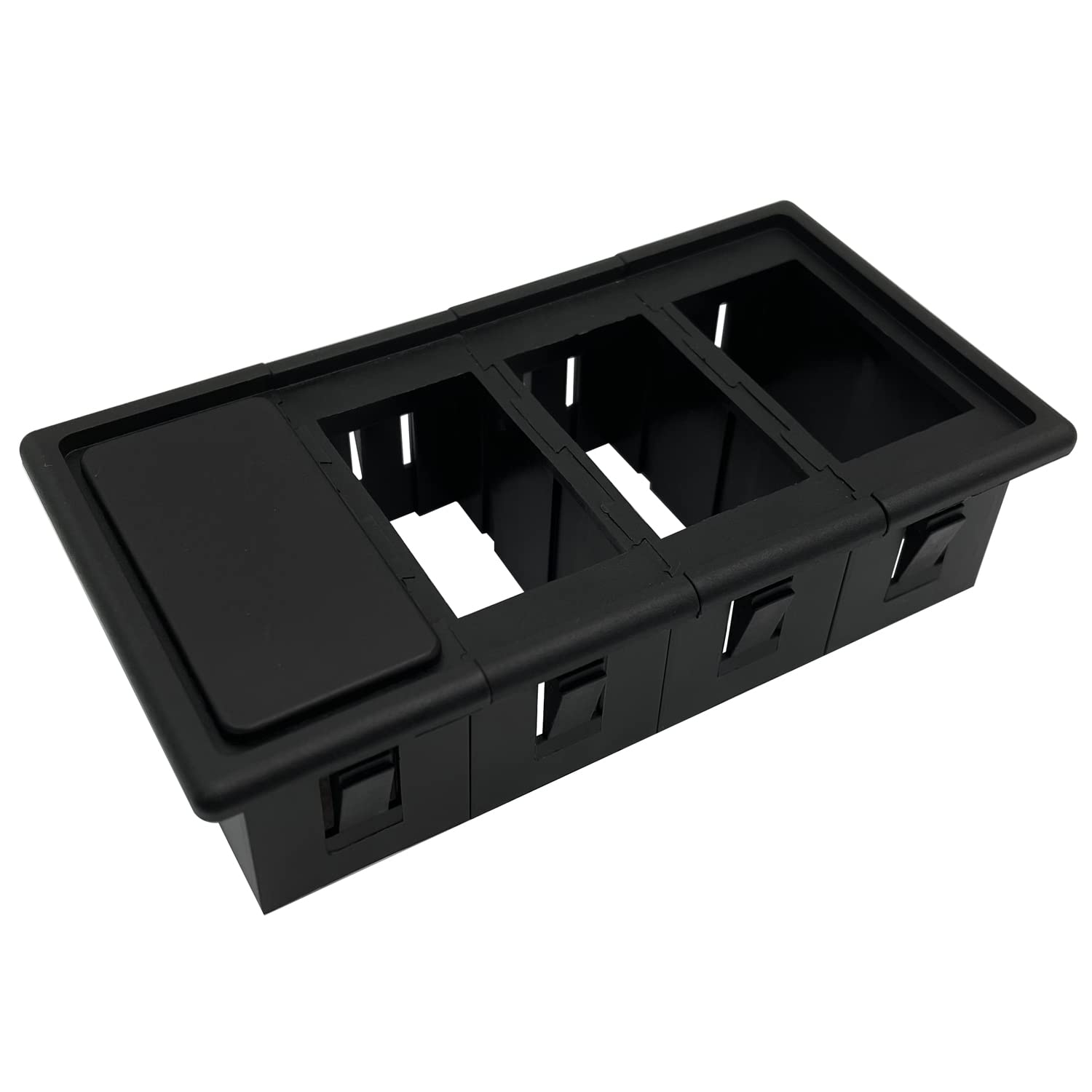 6 Pack Rocker Switch Panel Cover Toggle Switch Hole Cover for Empty Slot Switch Bracket Filler Plug