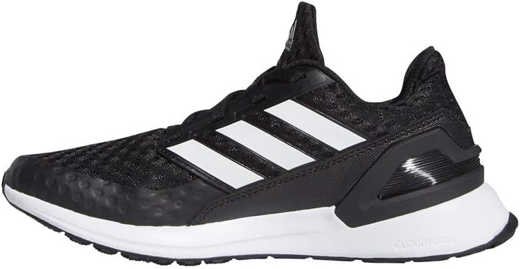 Part posterior view of the adidas RapidaRun EF9242 shoe, showing the heel and sole
