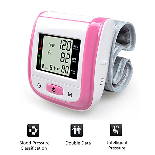 Buy Generic Pink Color! Automatic Digital Wrist Blood Pressure Monitor