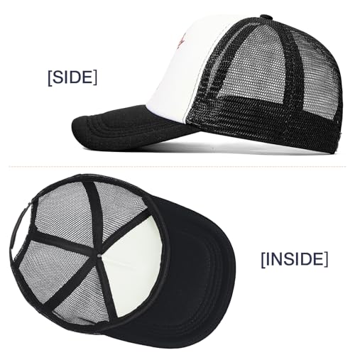 Image of Vintage Trucker Hats Men Women Funny Cute Cowboys Trucker Hats Country Caps Adjustable Snapback Retro Trendy