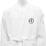 LAVAR A 40 ° C BGEUROPE SL Benfica Albornoz DE BAÑO Waffle Blanco Personalizado Benfica - Round SLB (Size XL, Logo)